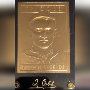 Ty Cobb Golden Legends Plaque